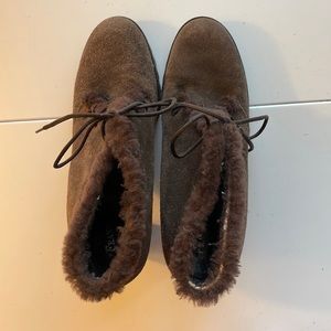 Brown Franco Barbieri lace up booties